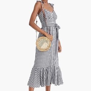 J Crew Ruffle Gingham Sundress